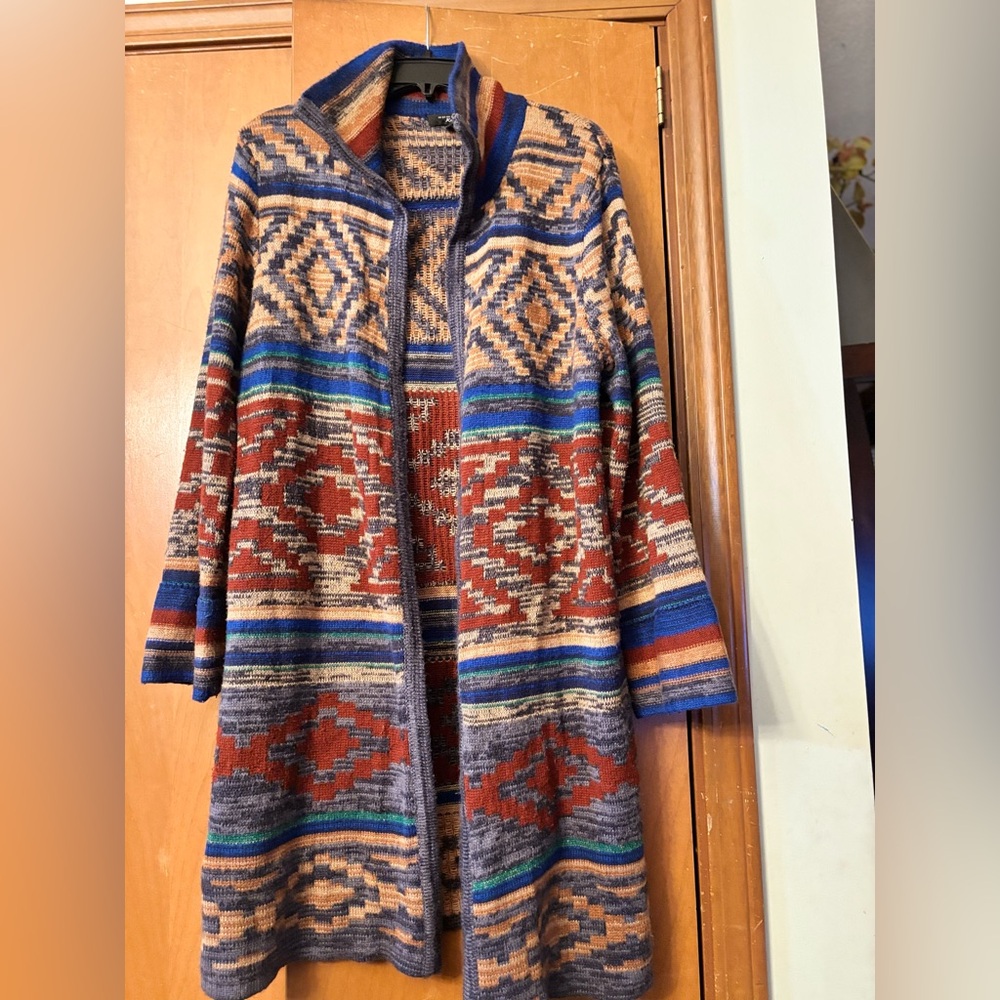 Spense Multicolor Long Cardigan Sweater perfect for Fall